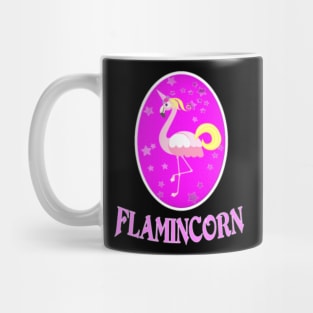 The Flamingo and the Unicorn in a Wrap Mug